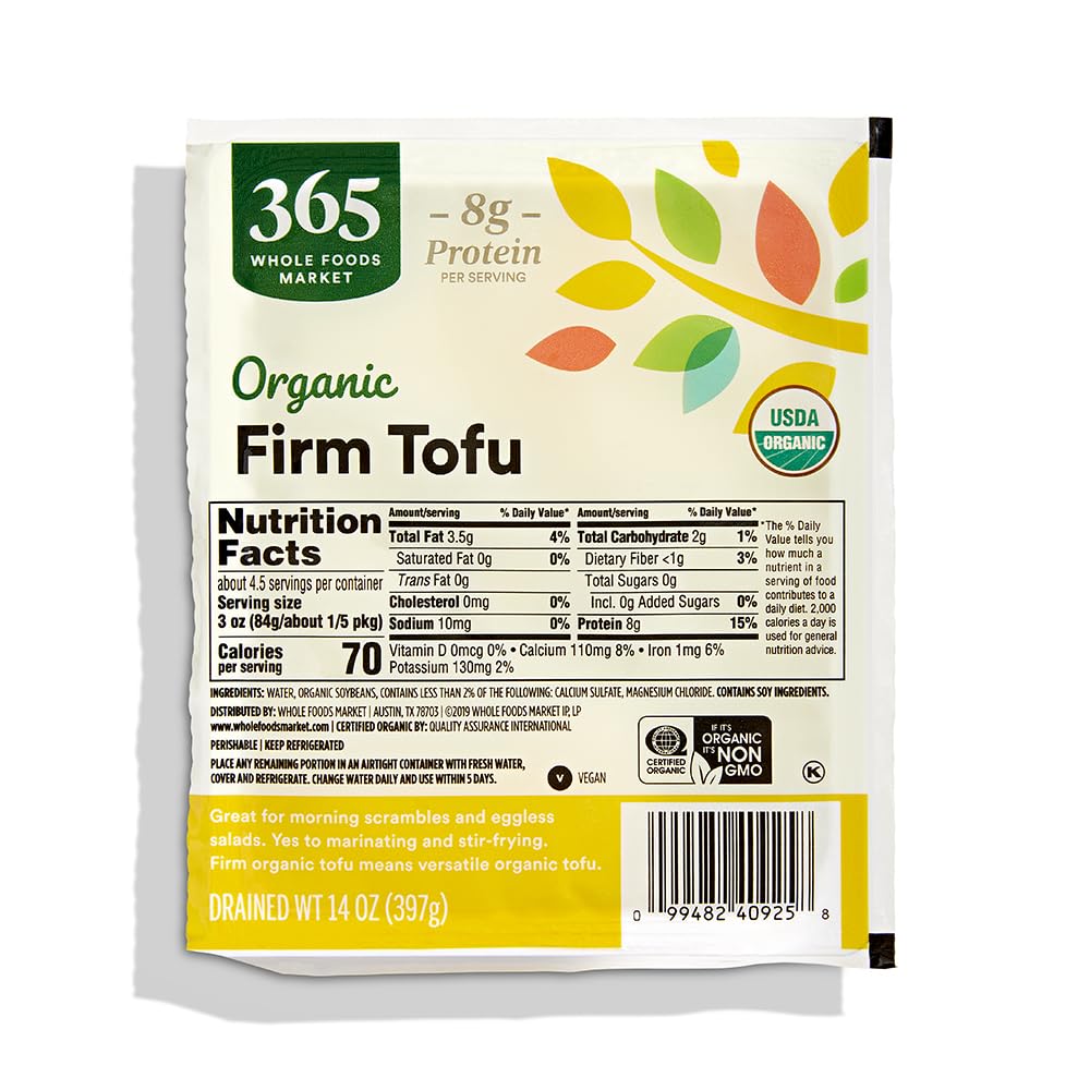 365 by Whole Foods Market Organic Firm Tofu, 14 oz