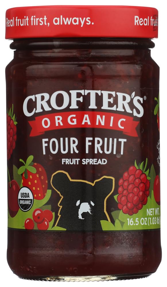 Fruit Spread Four Fruit Organic, 16.5 Ounce