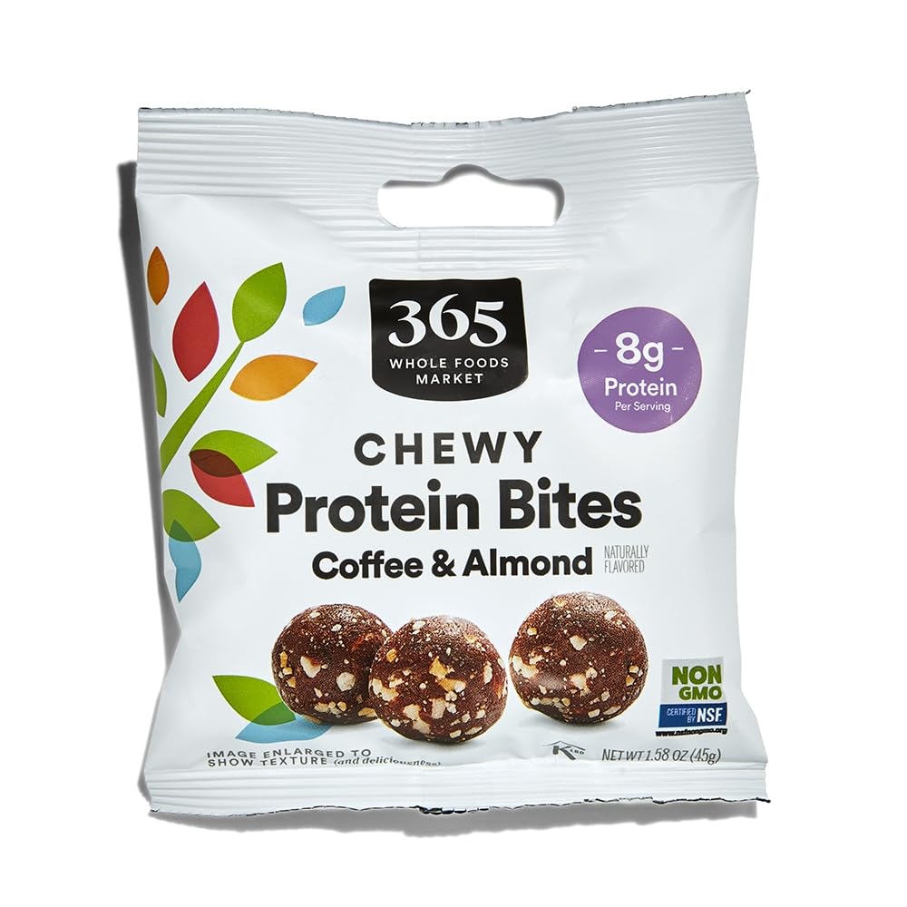 Chewy Protein Bites, Coffee & Almond Flavor, 1.58 Ounce