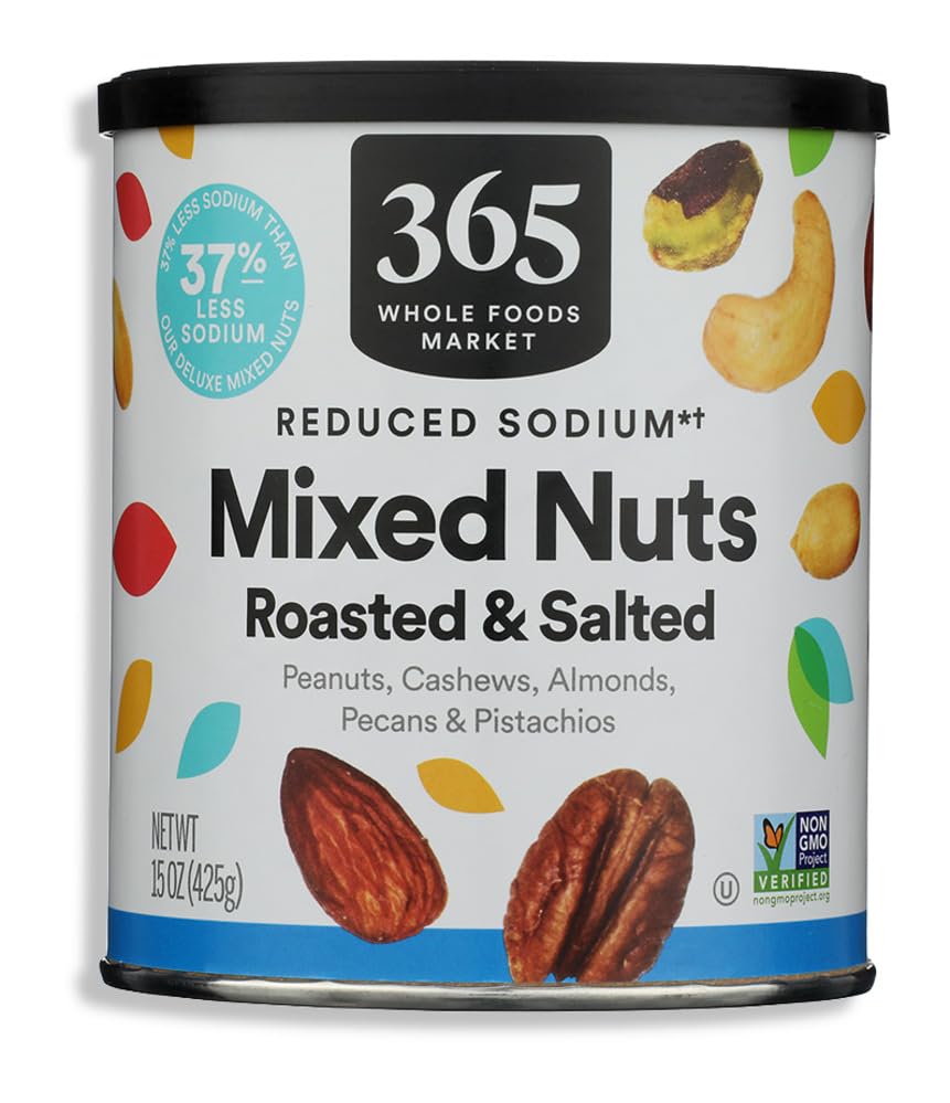 365 by Whole Foods Market Lightly Salted Mixed Nuts Peanuts, 15 OZ