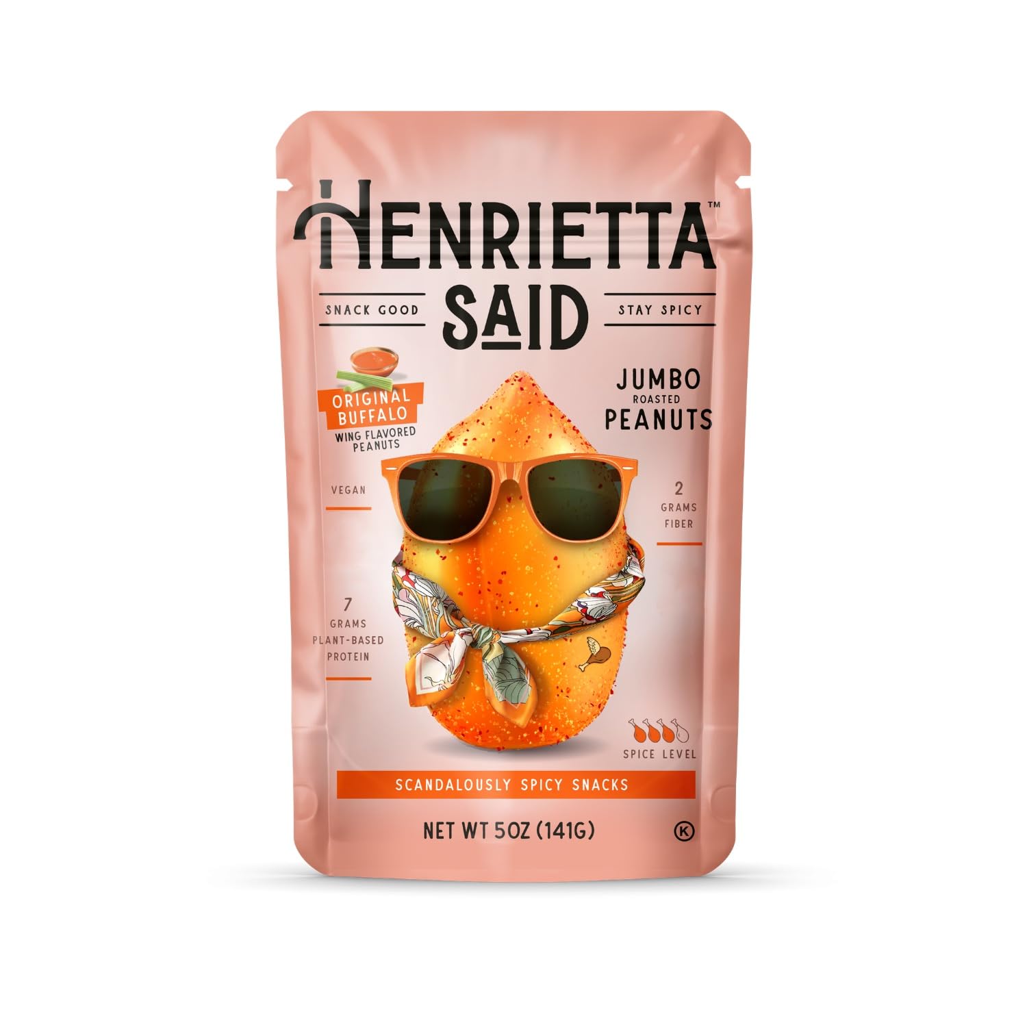 Henrietta Said Original Buffalo Roasted Peanuts, 5 OZ