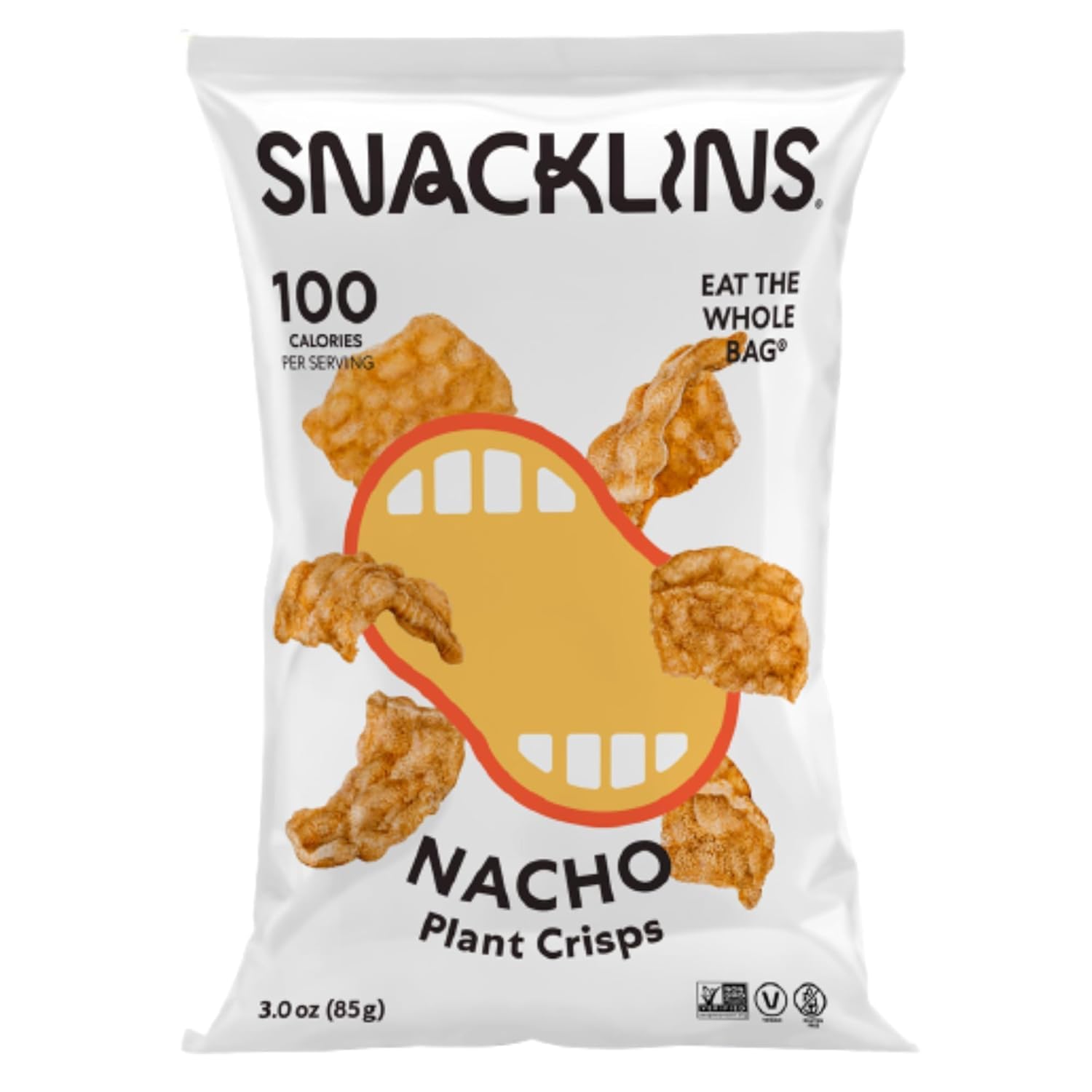 SNACKLINS Nacho Plant Crisps, 3 OZ