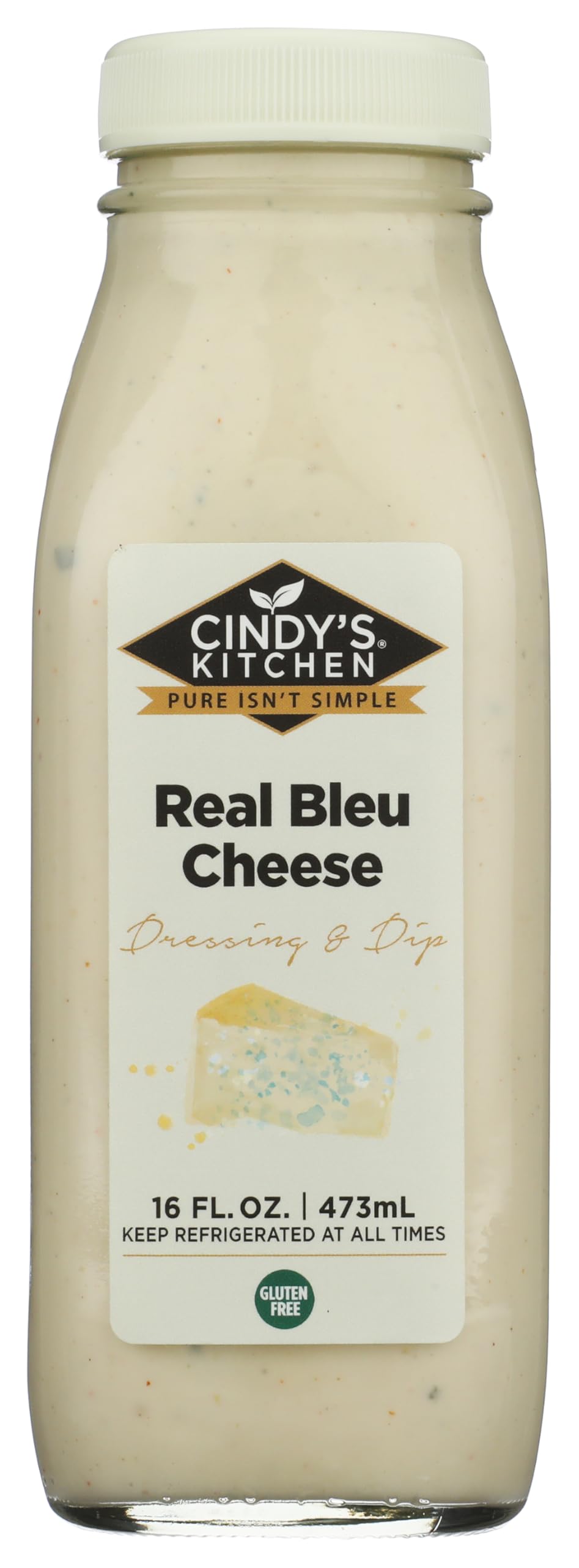 Cindys Kitchen, Dressing Real Bleu Cheese, 16 Ounce