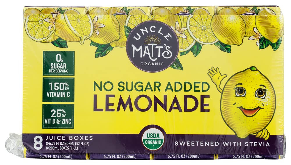 Uncle Matts Organic Juice Box Lemonade 8Pk 54 FO
