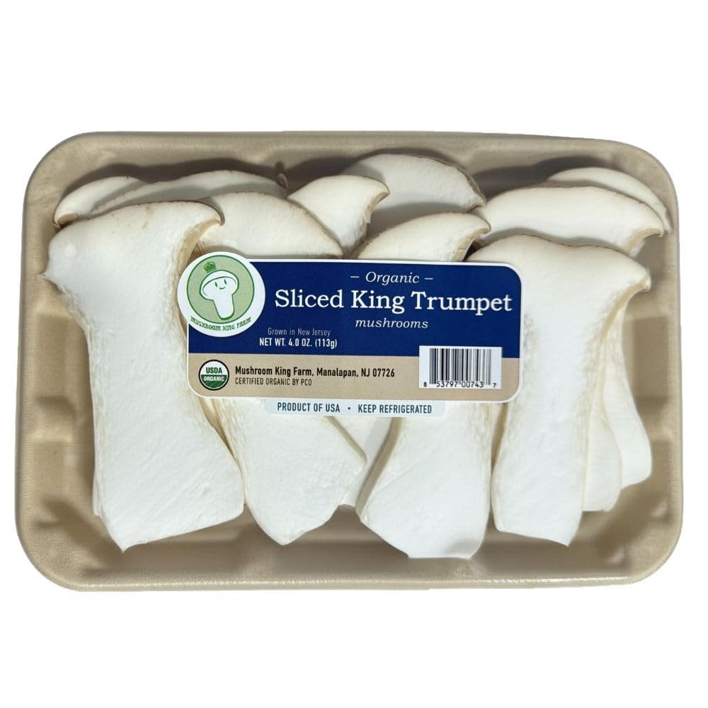 Mushroom Trumpet King Sliced Organic, 4 Ounce