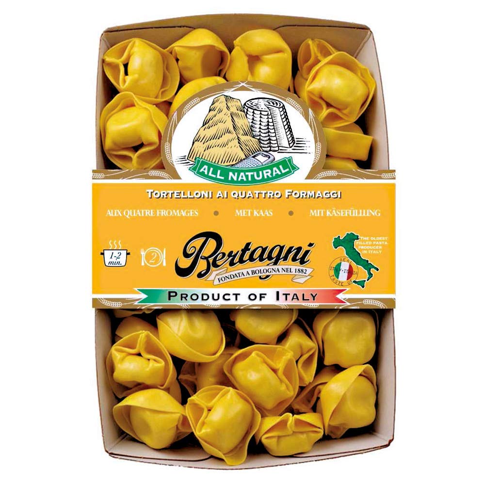 Pasta Stuffed Tortellini Italian Four Cheese, 8.8 Ounce