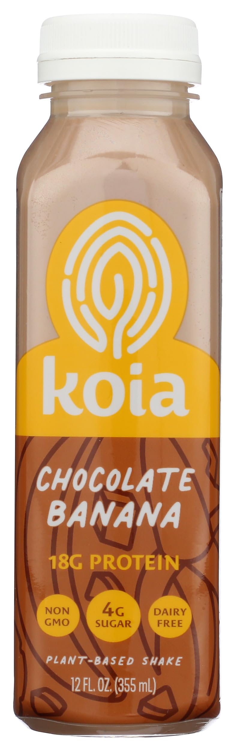 Chocolate Banana Plant Protein Drink, 12 Fl Oz | Ready To Drink Plant Protein Shake - Low Sugar, Dairy Free, Gluten Free, Soy Free, Non-GMO, Kosher, Vegan (12 Fl Oz)