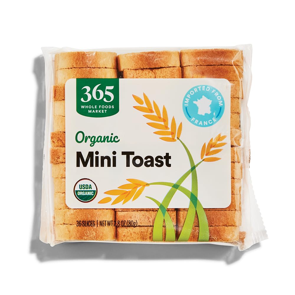 365 by Whole Foods Market Organic Mini Toast, 2.8 Ounce