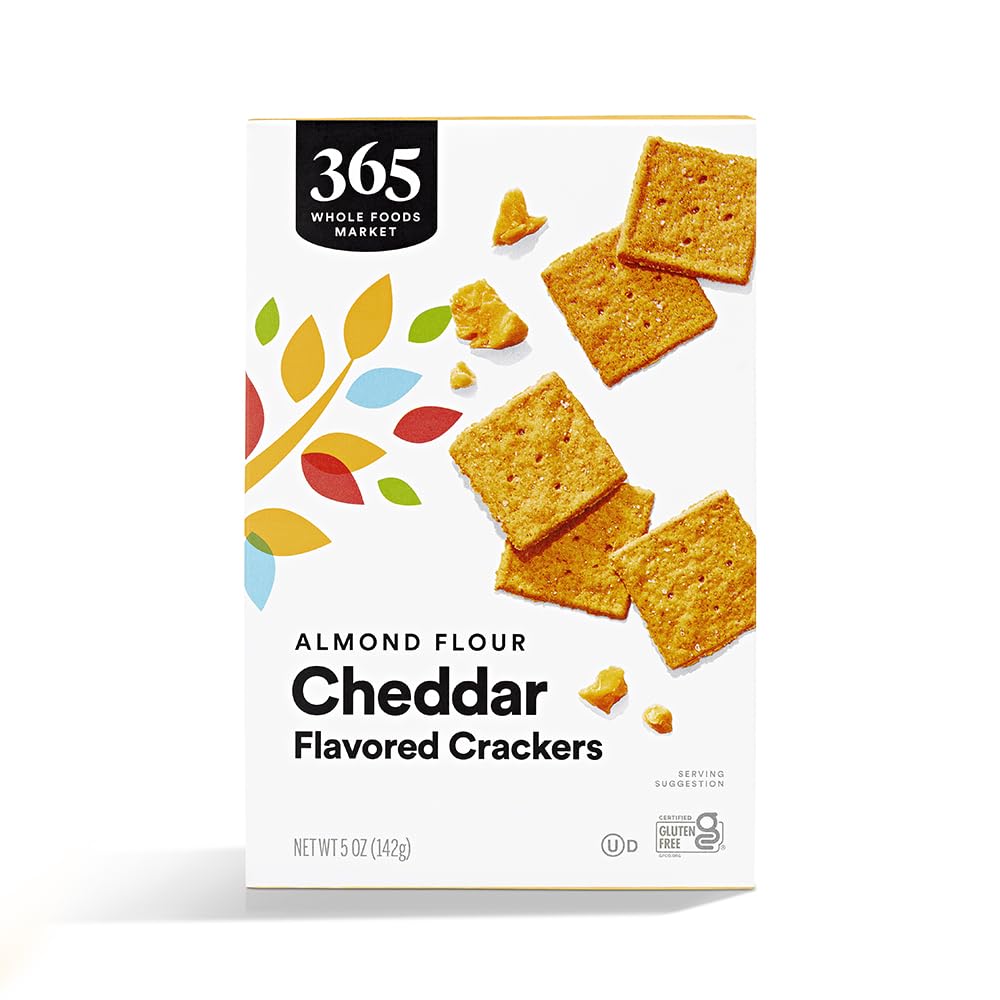 Cheddar Almond Flour Crackers, 5 Ounce