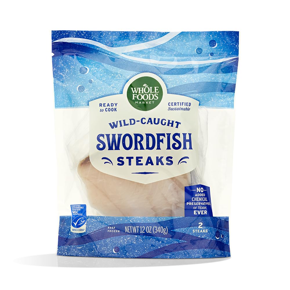 Swordfish Steaks Wild Caught, 12 Ounce