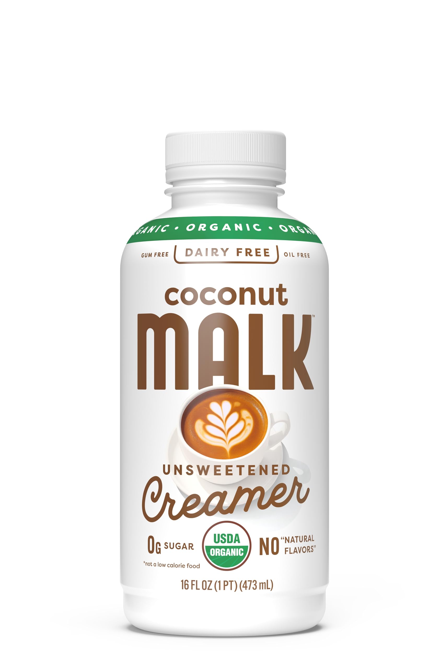 Malk Organic Unsweetened Coconut Creamer, 16 Fl Oz