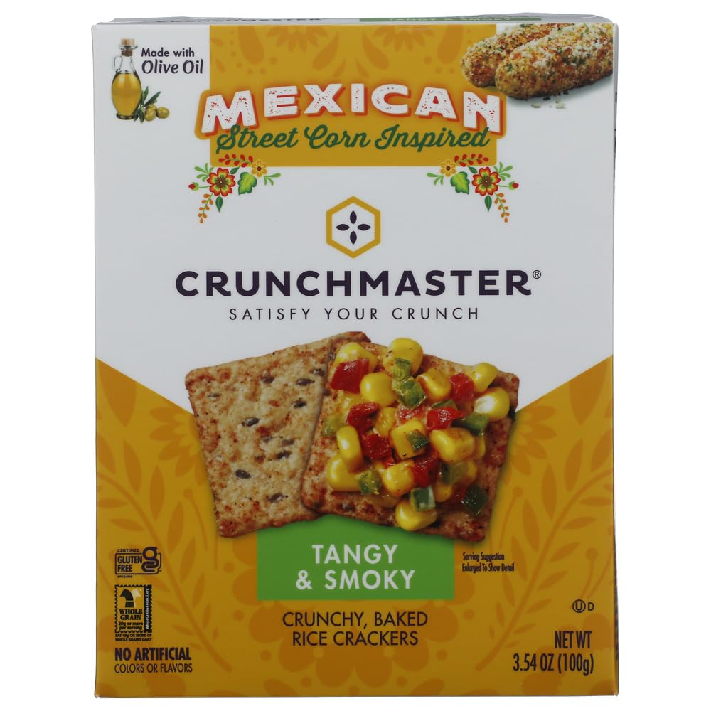 Crunchmaster Mexican Street Corn Crackers, 3.54 Ounce