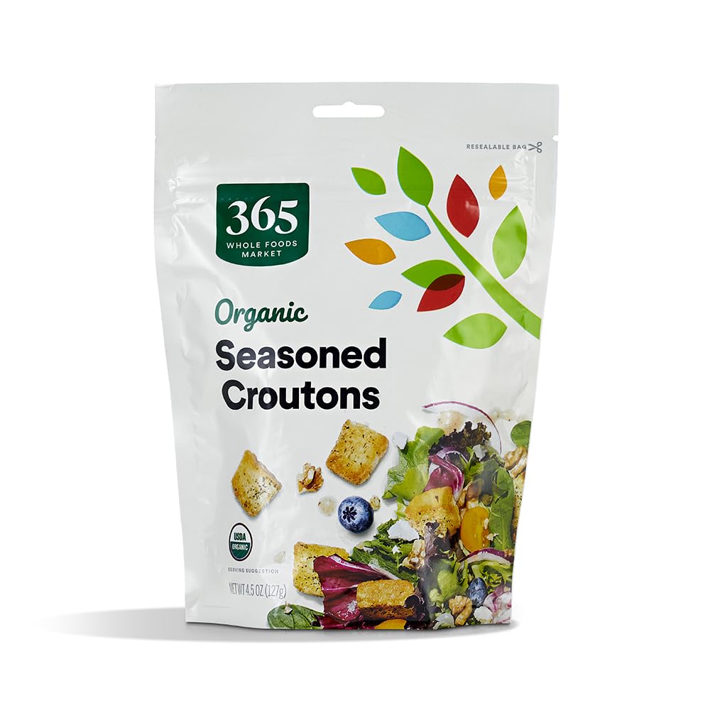 Organic Croutons, Seasoned, 4.5 oz