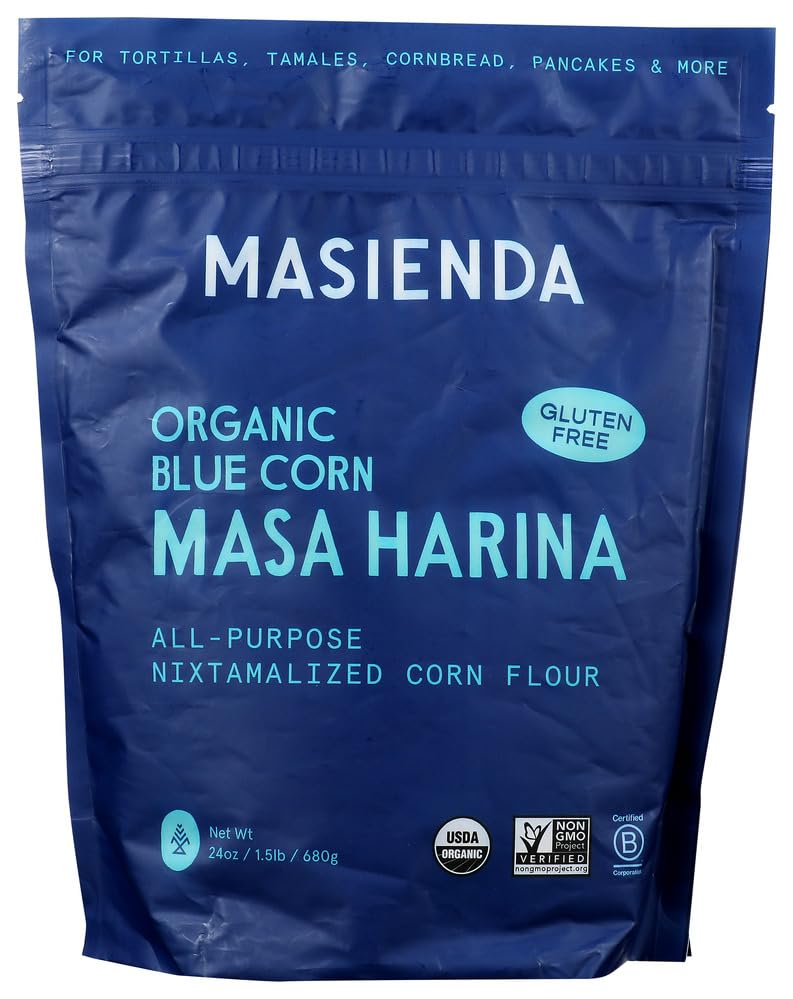 Masienda Organic Blue All Purpose Masa Harina, 24 OZ