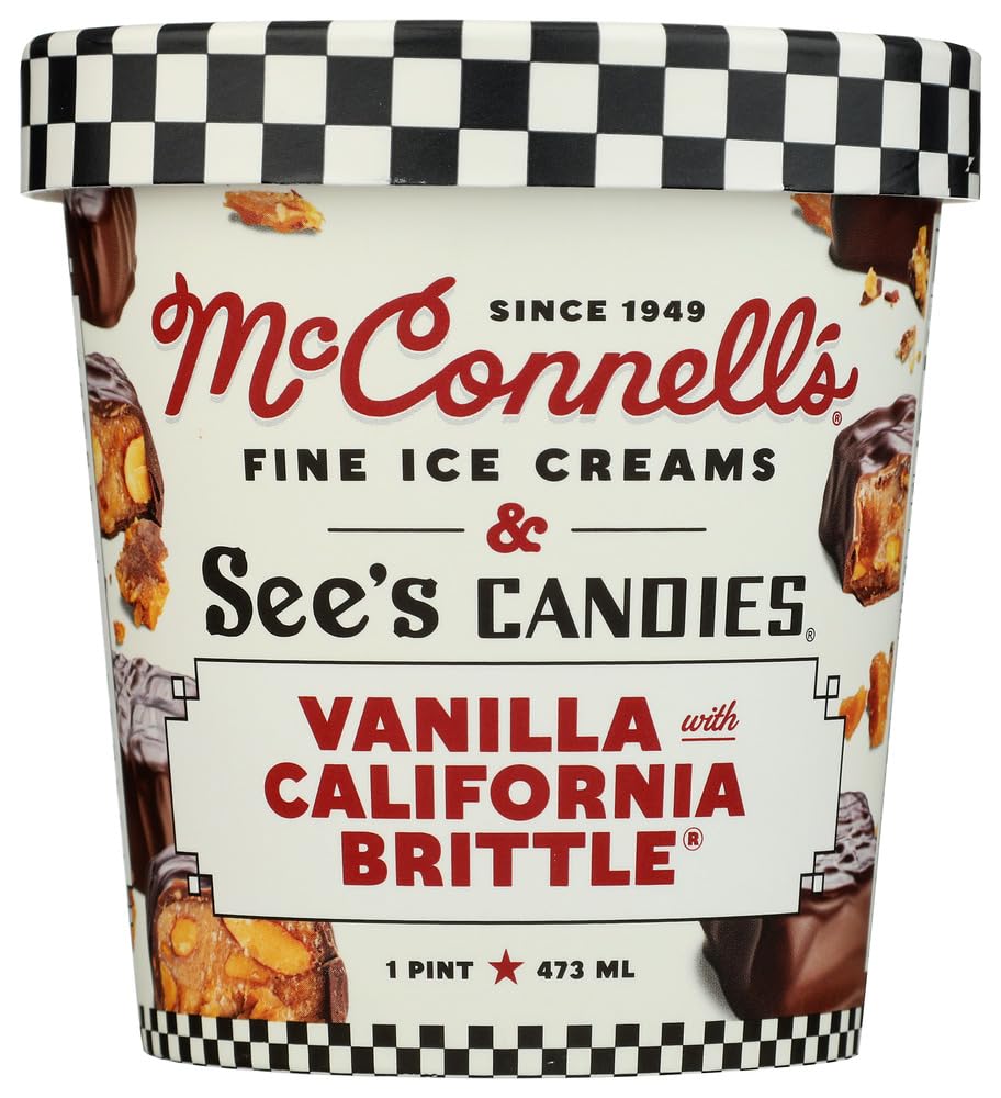 McConnells Vanilla with See's Candies Ice Cream, 1 PT
