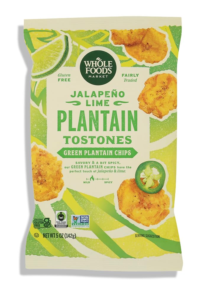WHOLE FOODS MARKET Jalapeno Lime Flavored Plantain Tostones, 5 OZ
