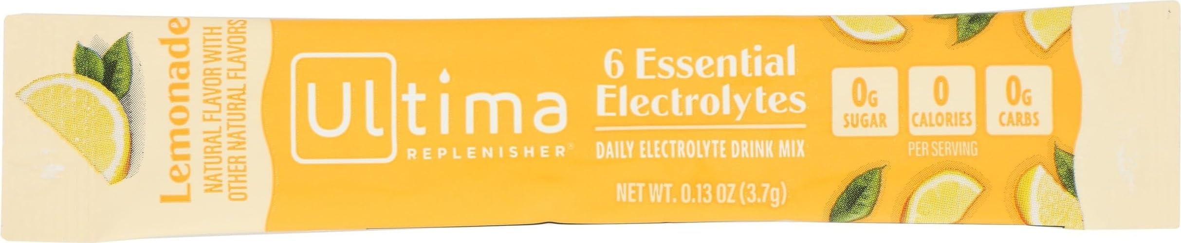 Ultima Replenisher Lemonade Electrolyte Drink Mix Single, 0.13 OZ