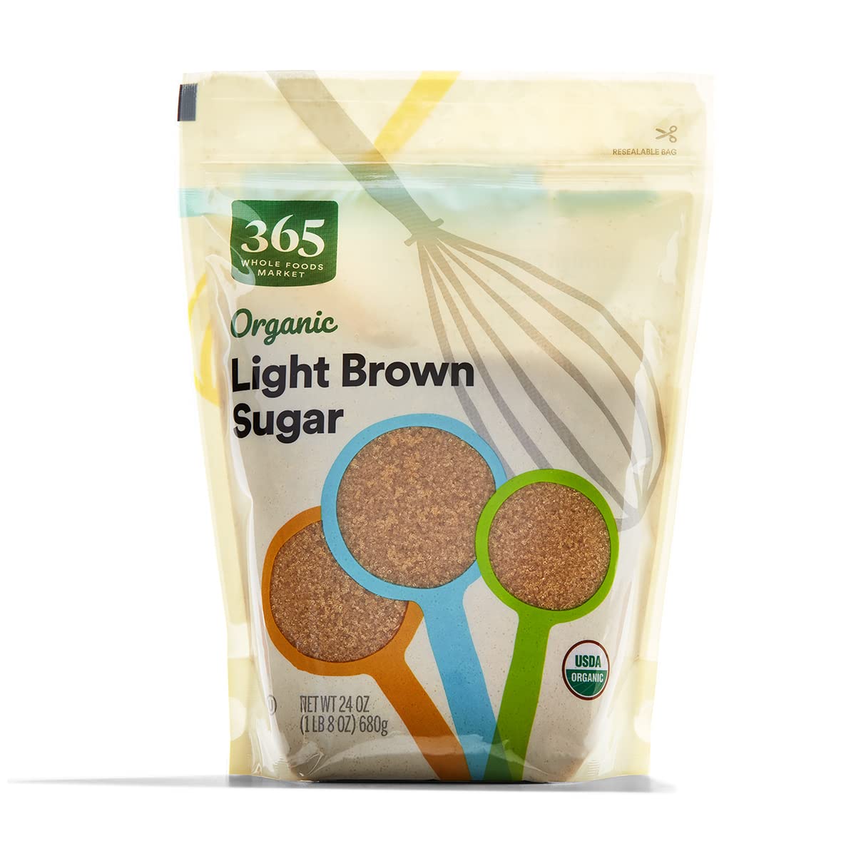 Organic Light Brown Sugar, 24 Ounce