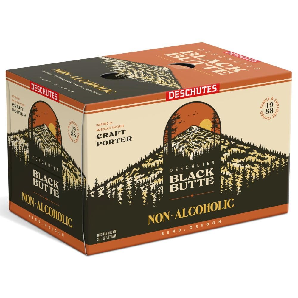 Deschutes Brewery, Non Alcoholic Porter Black Butte, 6pk, 12 Fl Oz Cans