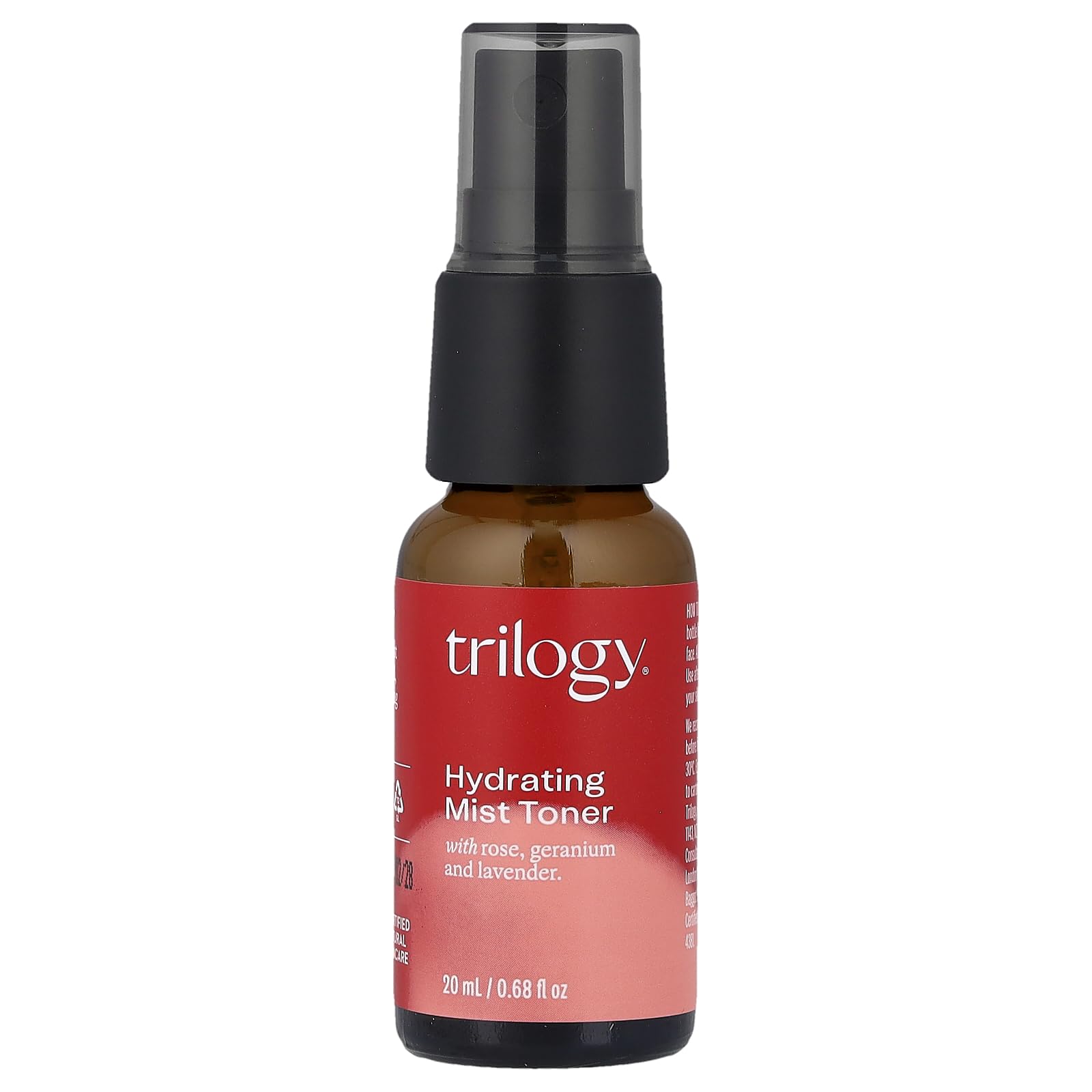 Trilogy Travel Hydrating Mist Toner, 0.68 FZ