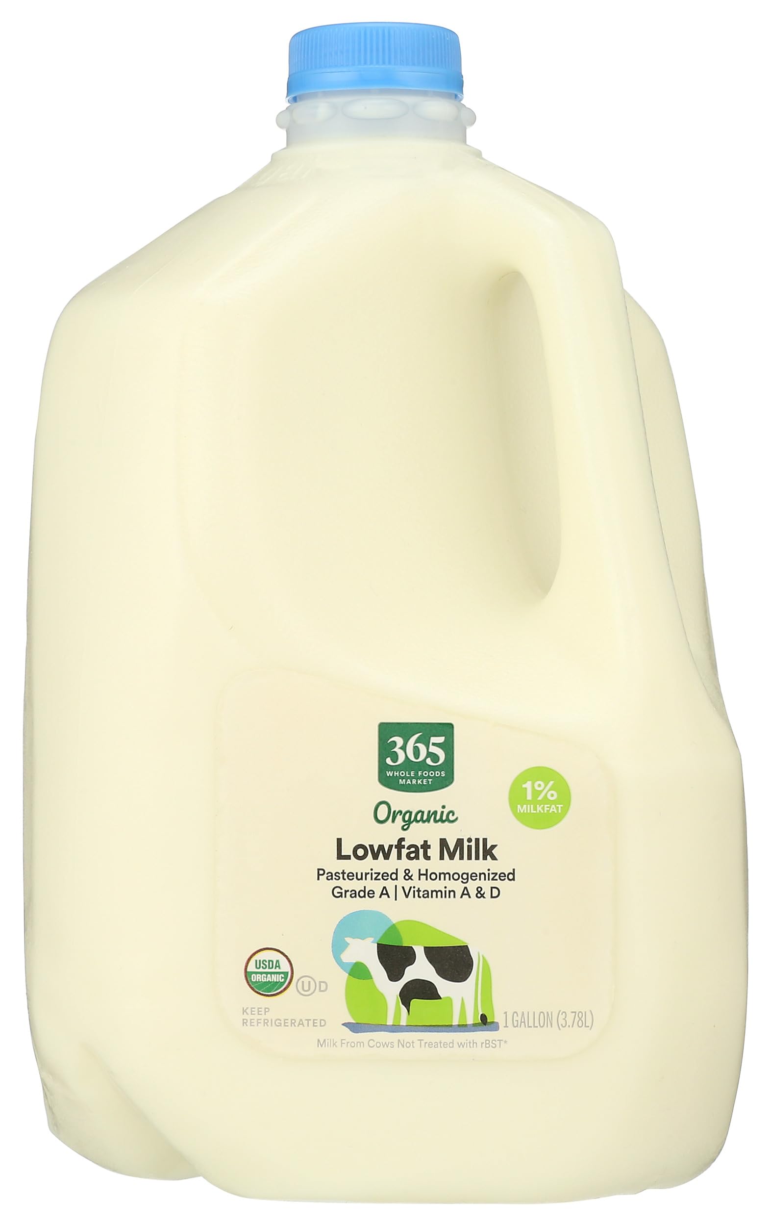 365 by Whole Foods Market Organic Lowfat 1% Milk, 1 GL