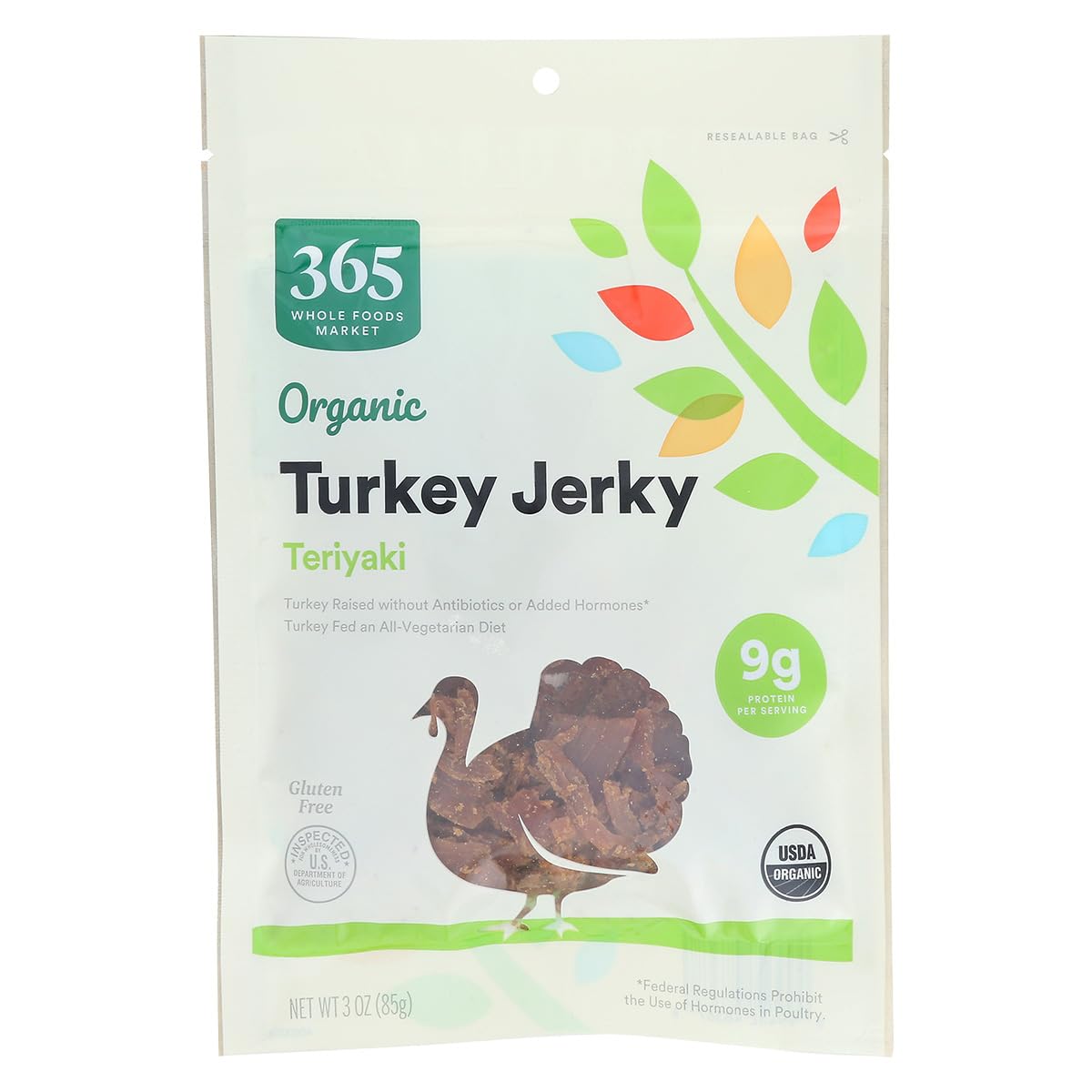 Organic Teriyaki Turkey Jerky, 3 OZ