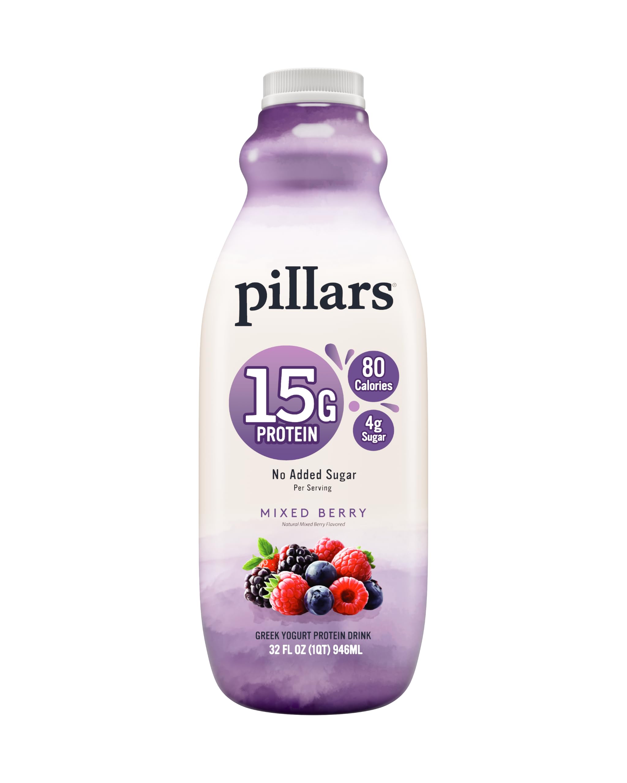 Pillars Mixed Berry Drinkable Greek Yogurt, 32 FZ