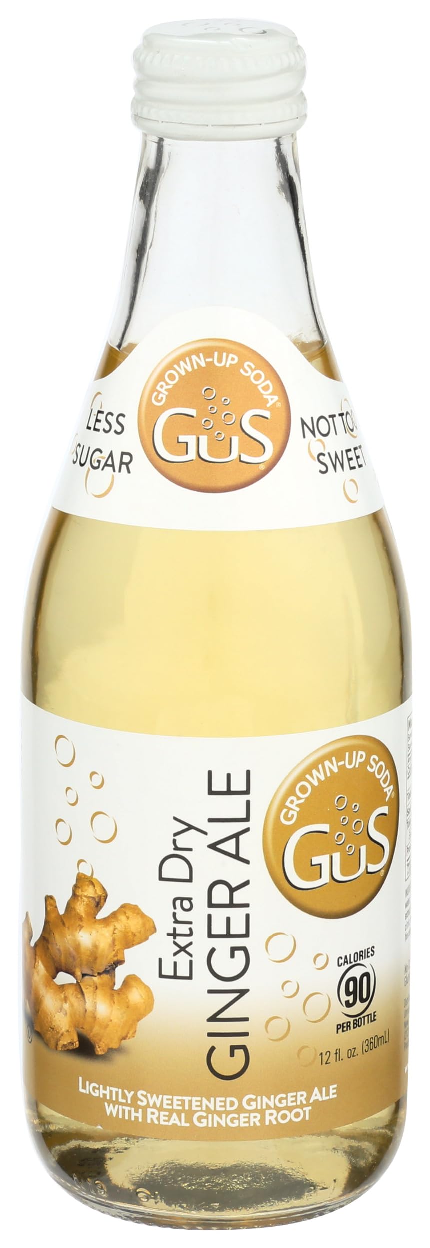 Gus Soda, Soda Extra Dry Ginger Ale, 12 Fl Oz