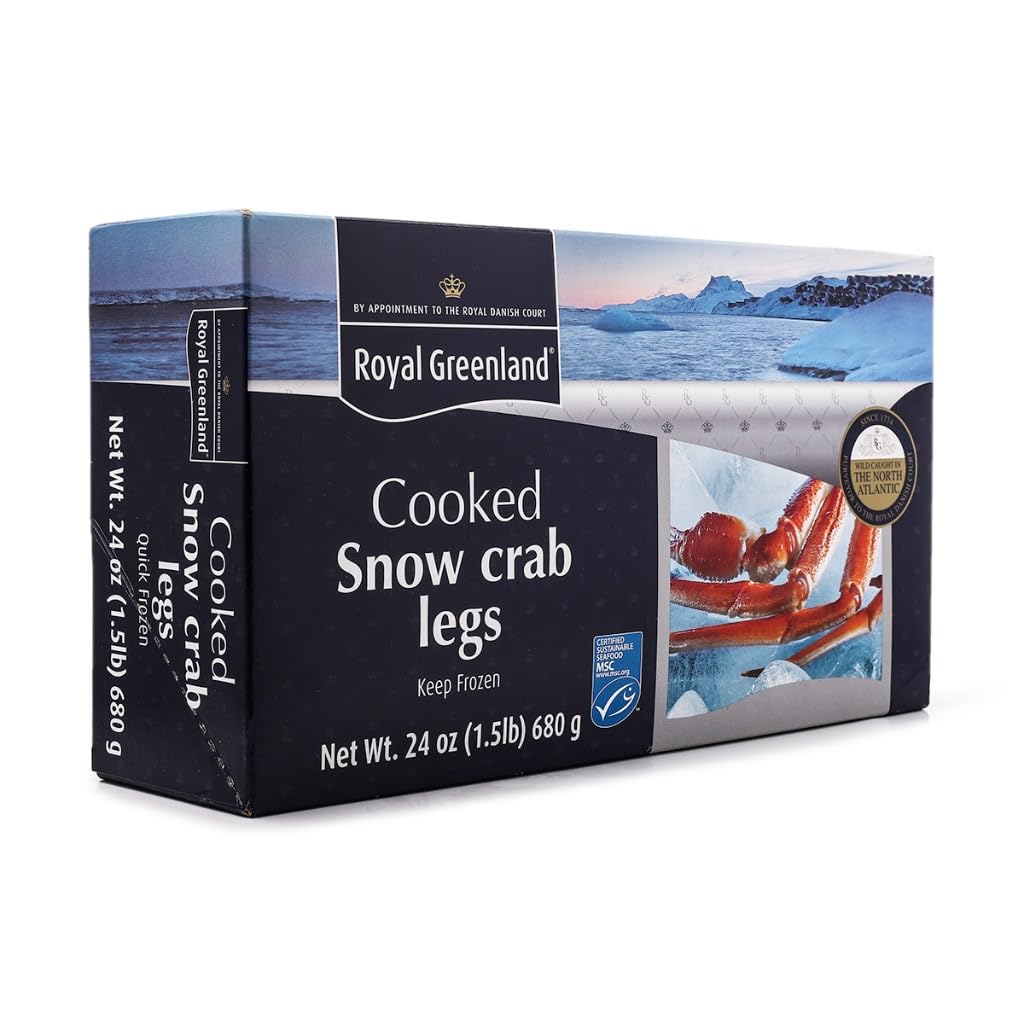 Crab Snow Legs Cooked Frozen, 24 Ounce