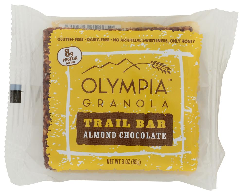 Olympia Granola, Bar Trail Almond Chocolate, 3 Ounce