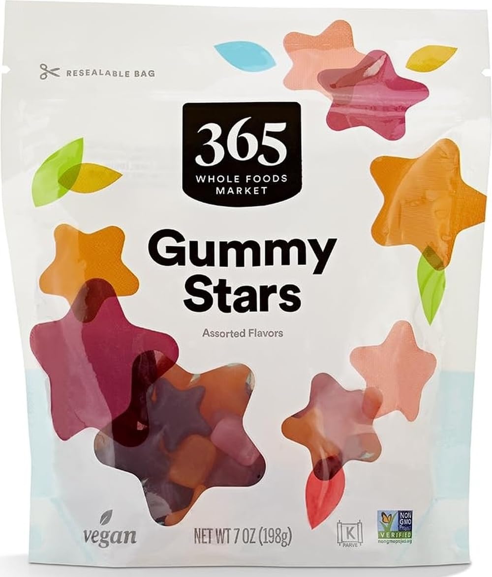 Assorted Flavor Gummy Stars, 7 Ounce