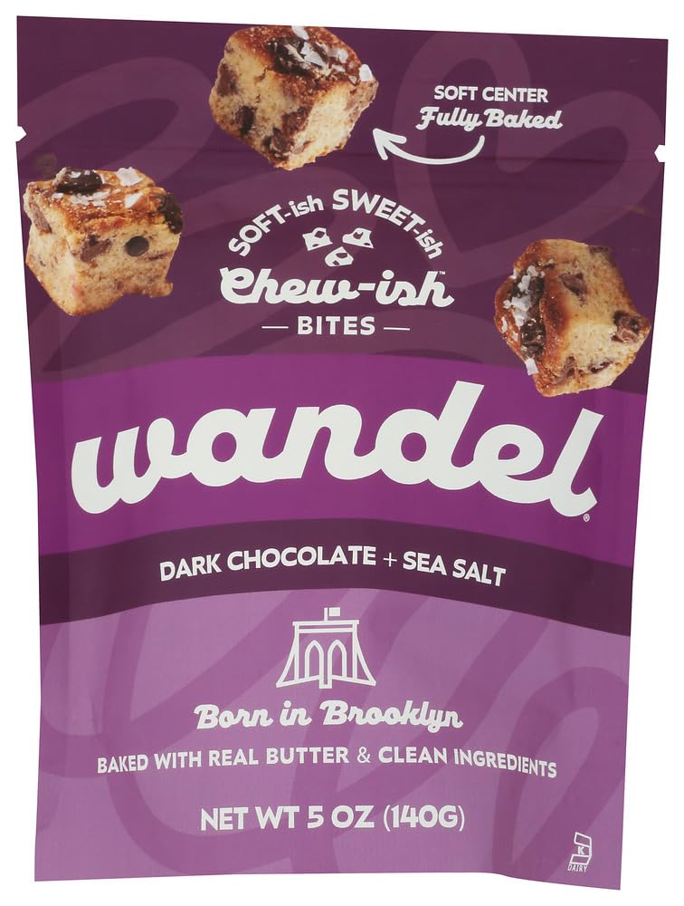 Wandel Dark Chocolate Sea Salt Bites, 5 Ounce