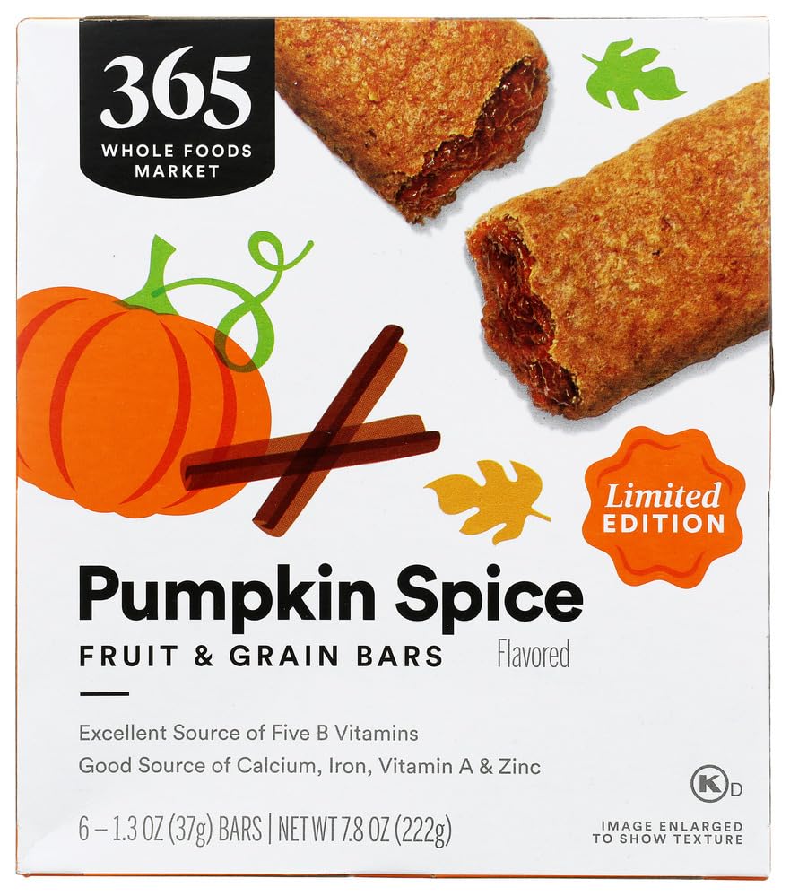 Pumpkin Spice Fruit and Grain Bars, 7.8 Ounce