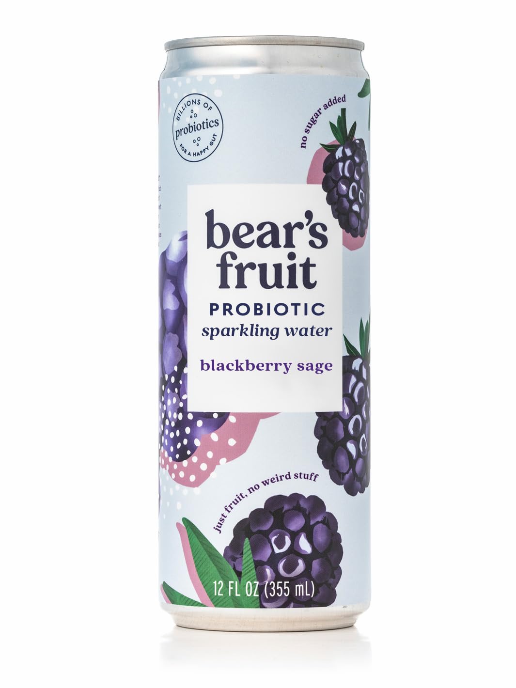 Water Sparkling Probiotic Blackberry Sage, 12 Fl Oz