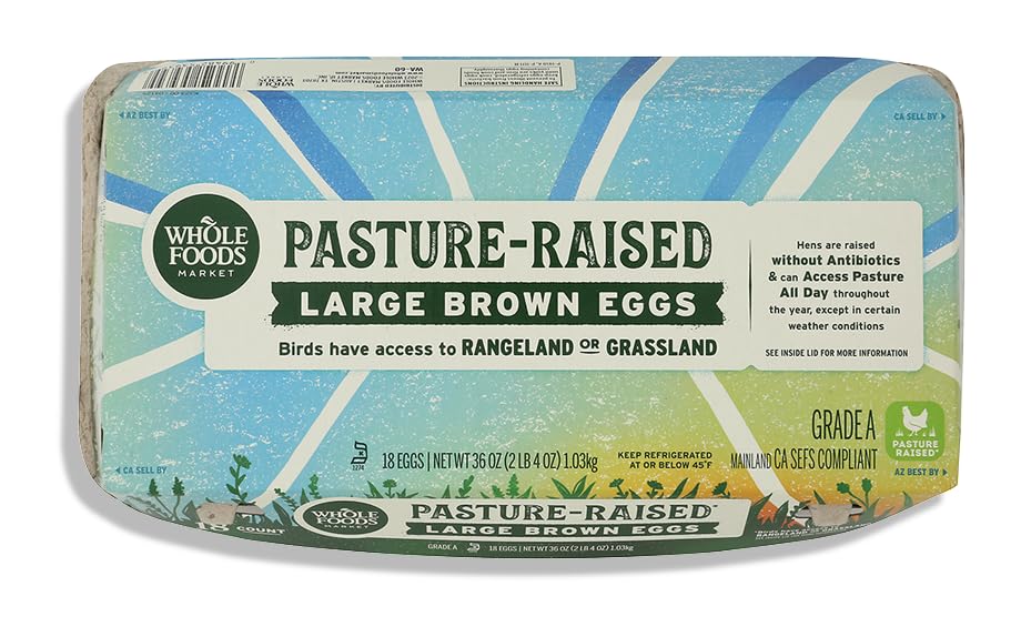 Whole Foods Market Pasture Large Brown Grade A Eggs 18 Count, 18 CT