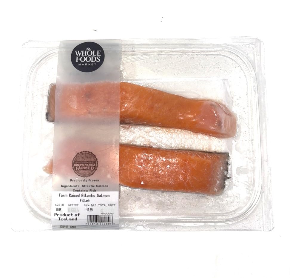 Seafood, Salmon Atlantic Fillet Previously Frozen Tray Pack