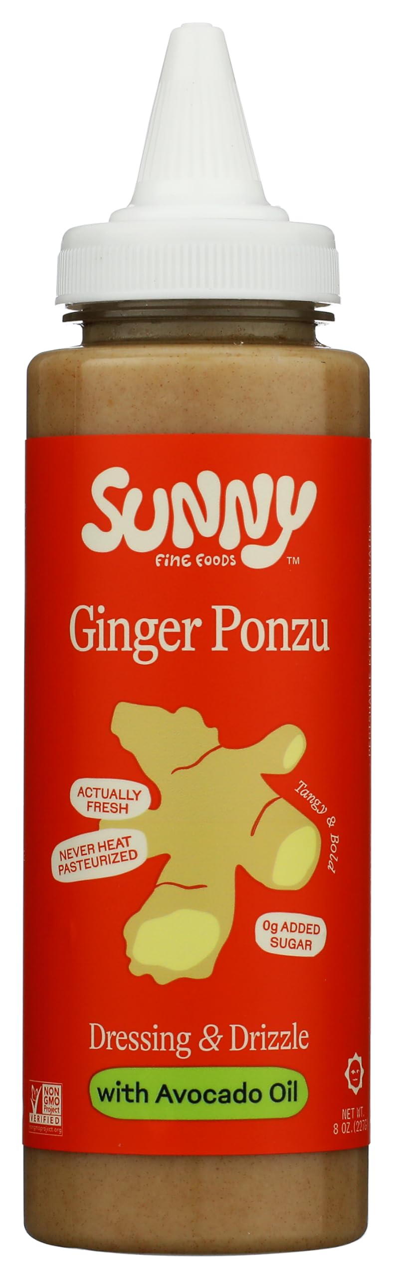 Sunny Fine Foods Ginger Ponzu Dressing & Drizzle, 8 Ounce