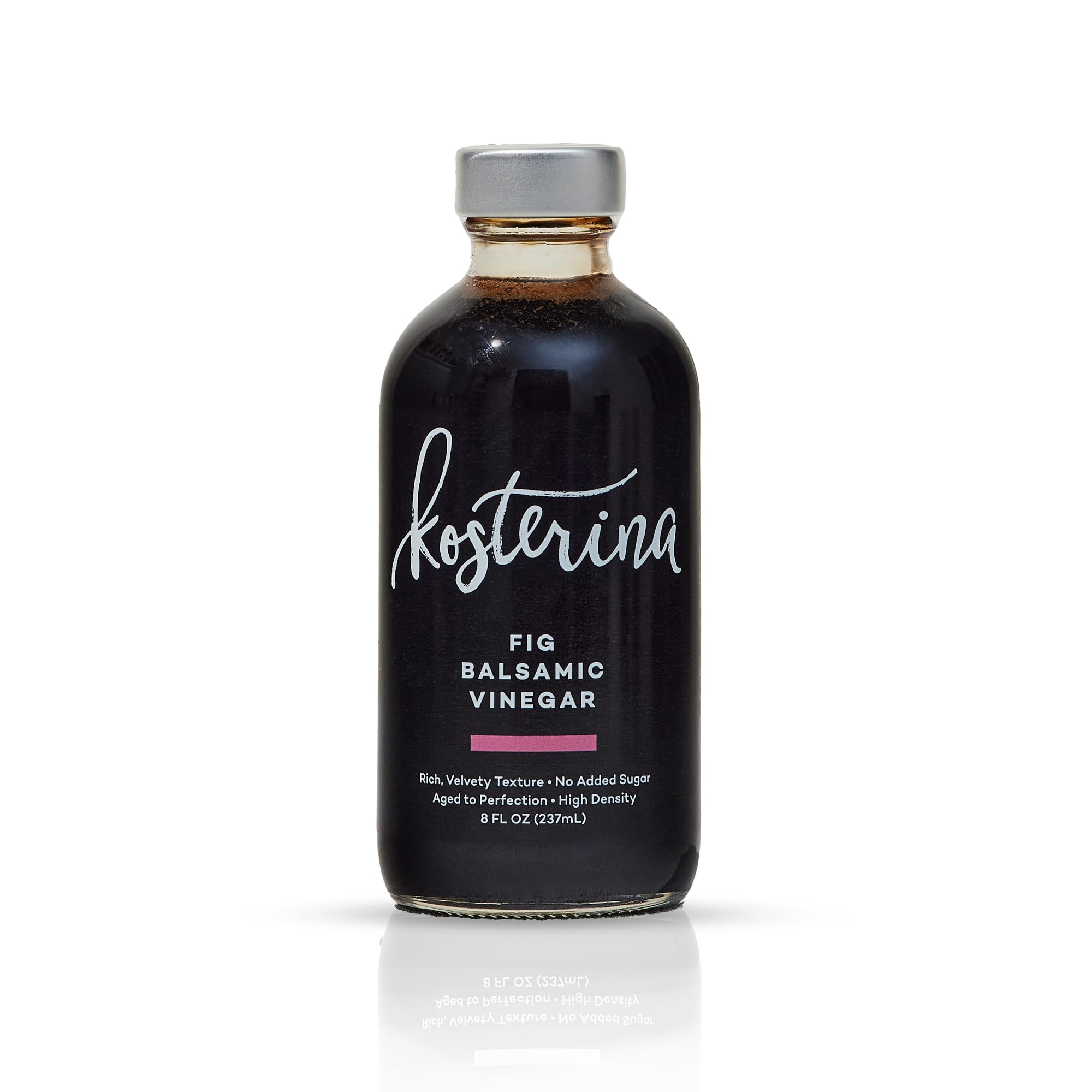 Kosterina Fig Balsamic Vinegar, Incredible Superfood (Glass, 8 oz) | Sweet Fig Balsamic Vinegar from Modena, Italy, Perfect for Dressings, Marinades & Desserts
