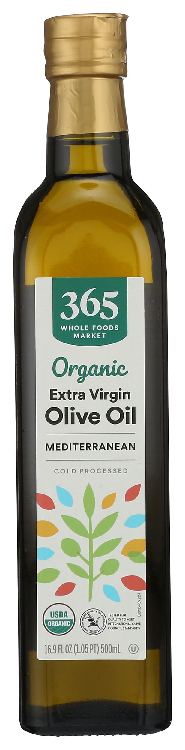 Organic Extra Virgin Olive Oil 100% Mediterranean Blend, 16.9 fl oz