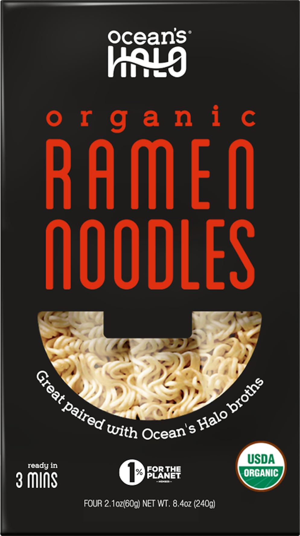Organic Ramen Noodles, Vegan, USDA Organic, 8.4 Ounce