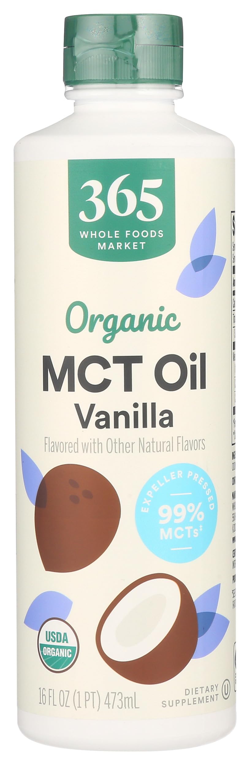 Organic Vanilla MCT Oil, 16 Fl Oz