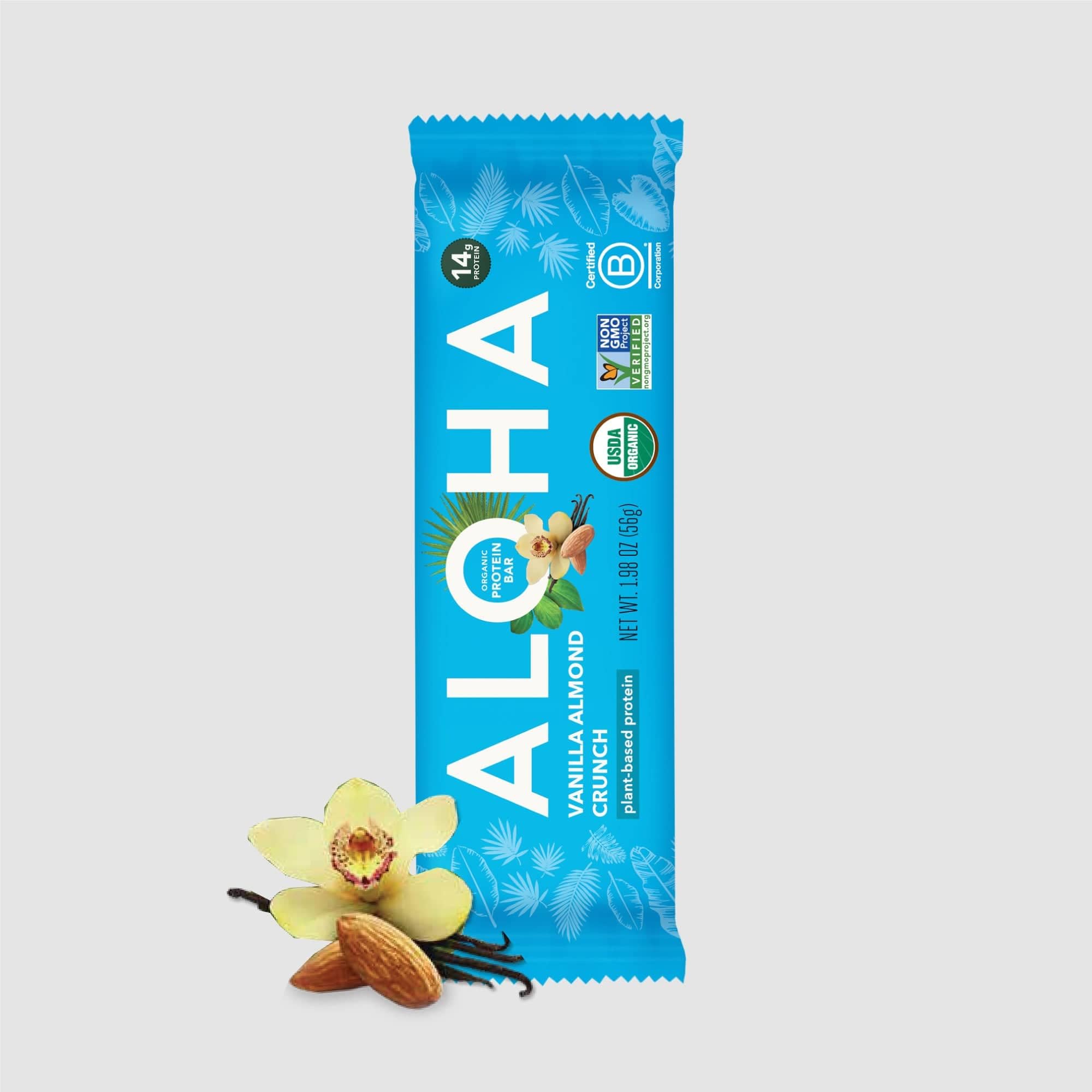 Aloha Organic Vanilla Almond Crunch Bar, 1.98 Ounce