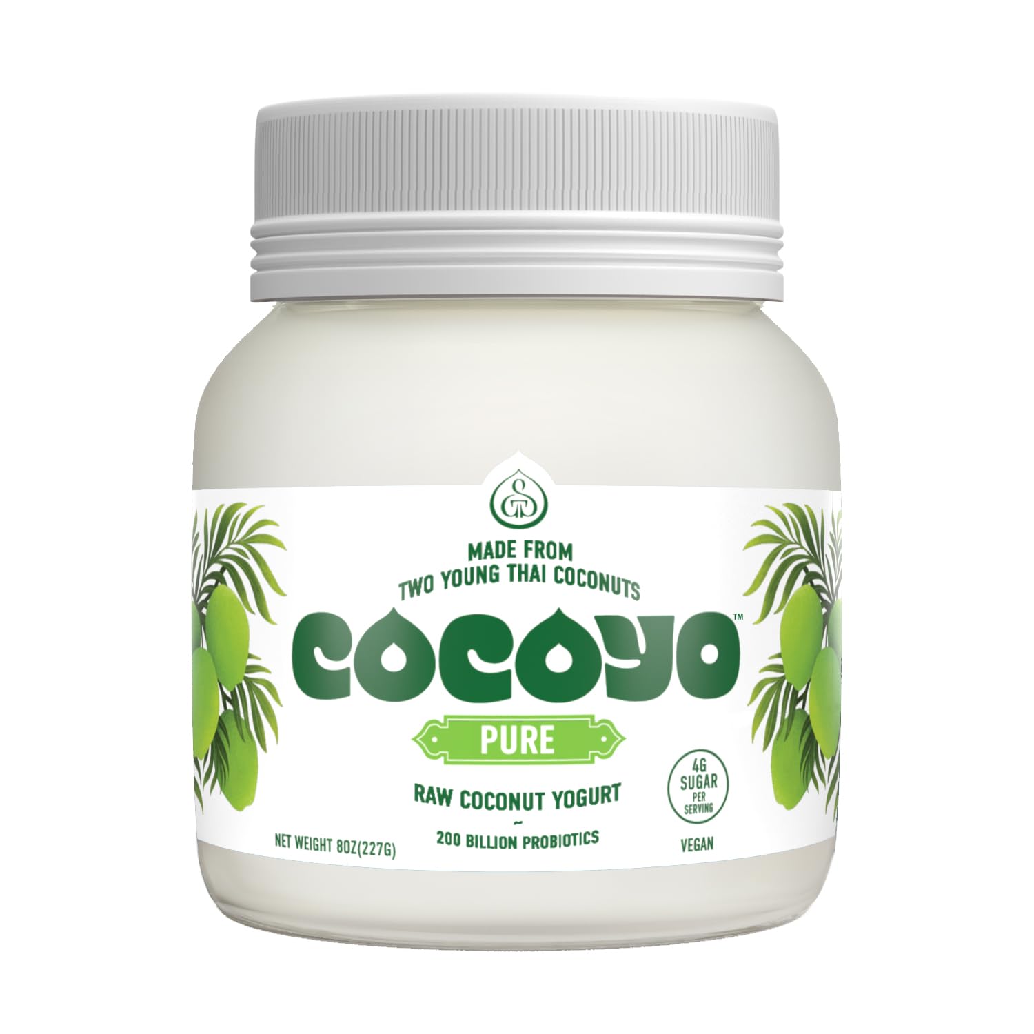 COCOYO Living Coconut Yogurt - 8 oz - Probiotic Yogurt for Gut Health - Plant-based, Vegan