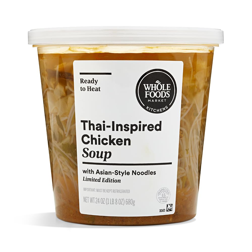 Whole Foods Market Kitchens, Thai-Inspired Chicken Soup With Asian-Style Noodles, 24 oz