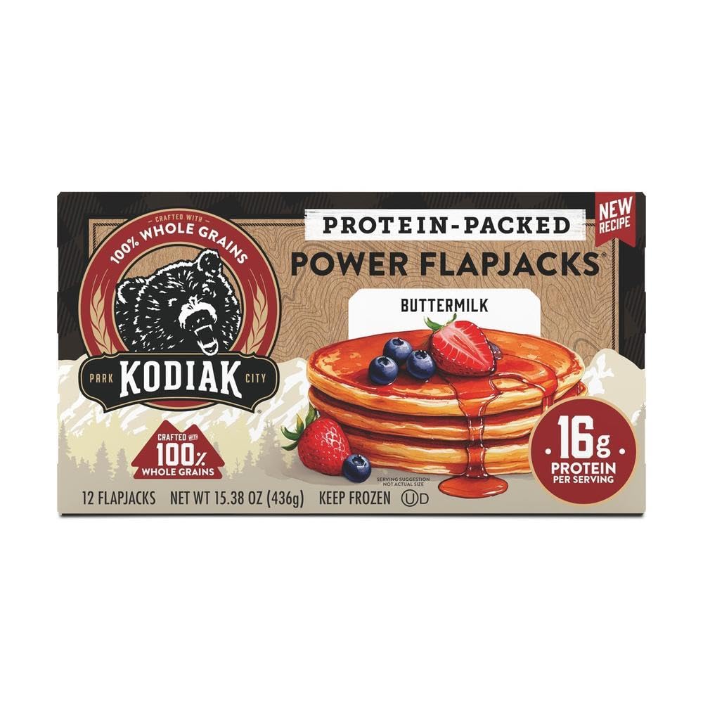 KODIAK CAKES POWER FLAPJACKS FROZEN BUTTERMILK PANCAKE 15.38 OZ - 0705599013221