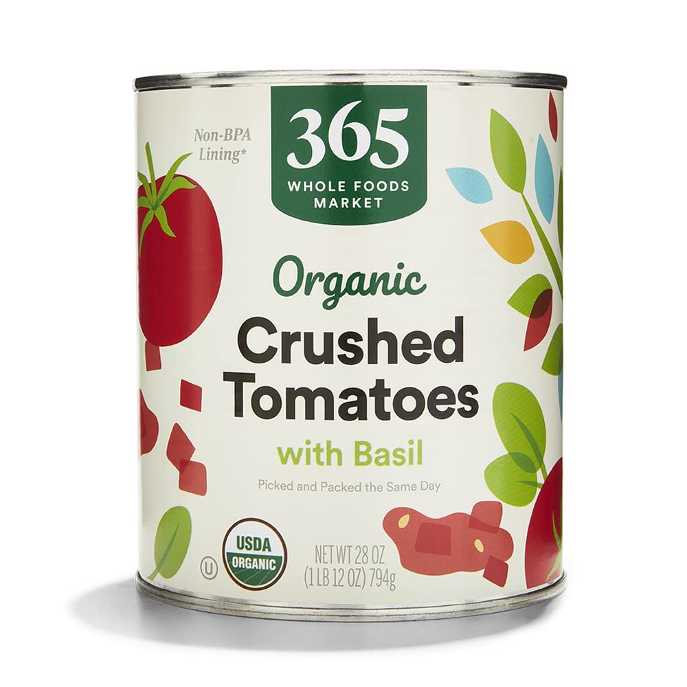 Organic Crushed Tomatoes With Basil, 28 Ounce