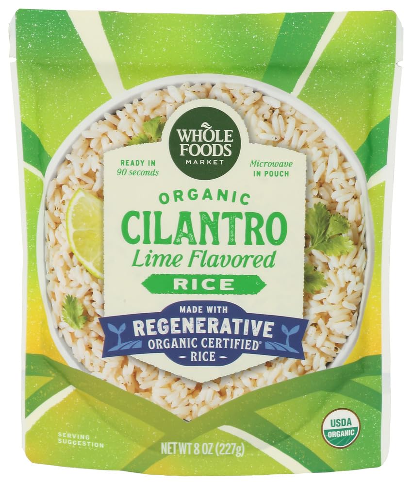 WHOLE FOODS MARKET Organic 90 Second Cilantro Lime Rice, 8 OZ