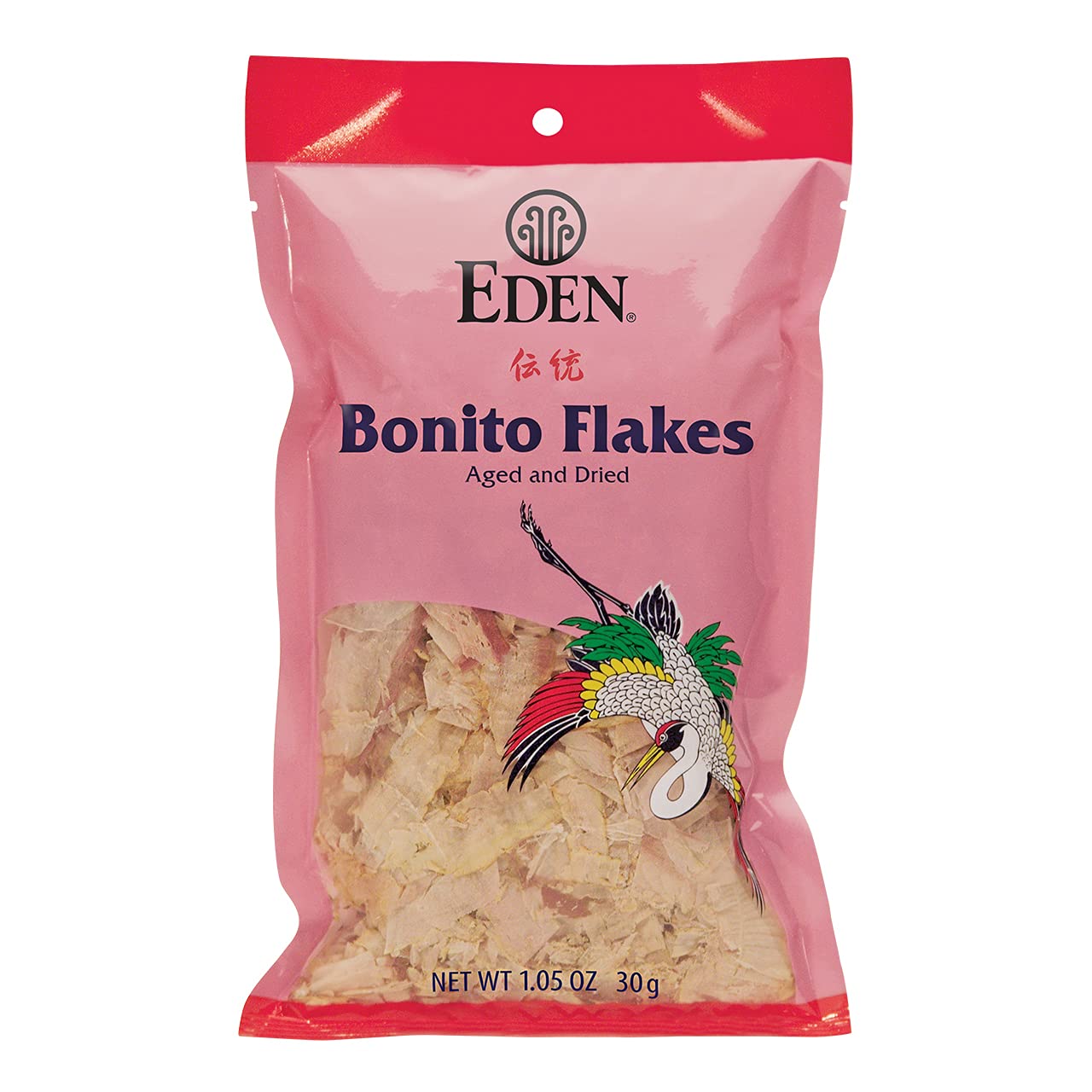 Eden Japanese Bonito Flakes, Shaved Skipjack Tuna, Katsuobushi 鰹節, Traditionally Aged and Dried, Hardwood Smoked, Make Dashi and Miso Soup, 1.05 oz