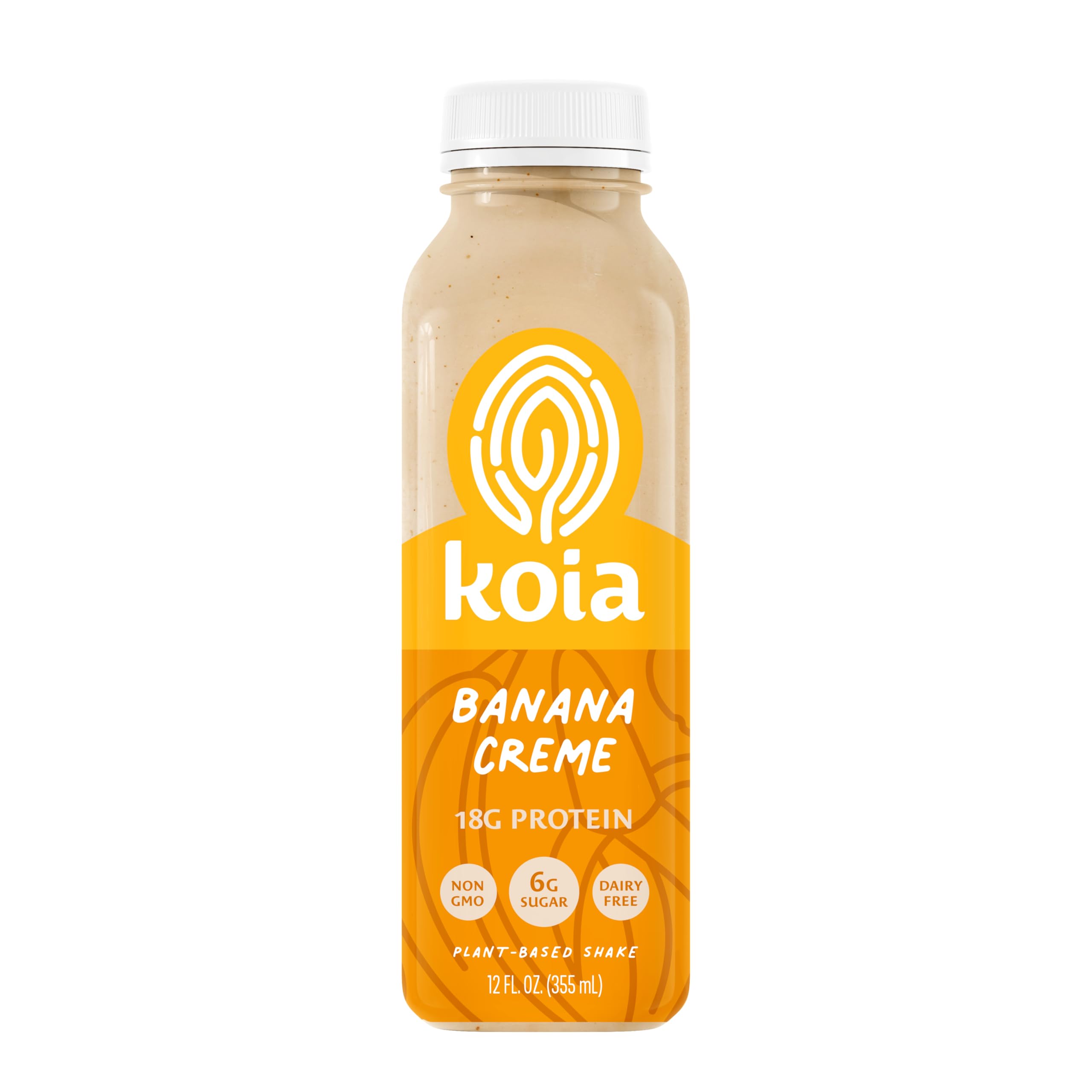 Koia - Banana Creme - 18g Protein - Ready To Drink Plant Protein Shake - Low Sugar, Dairy Free, Gluten Free, Soy Free, Non GMO, Kosher, Vegan (12 Fl Oz)