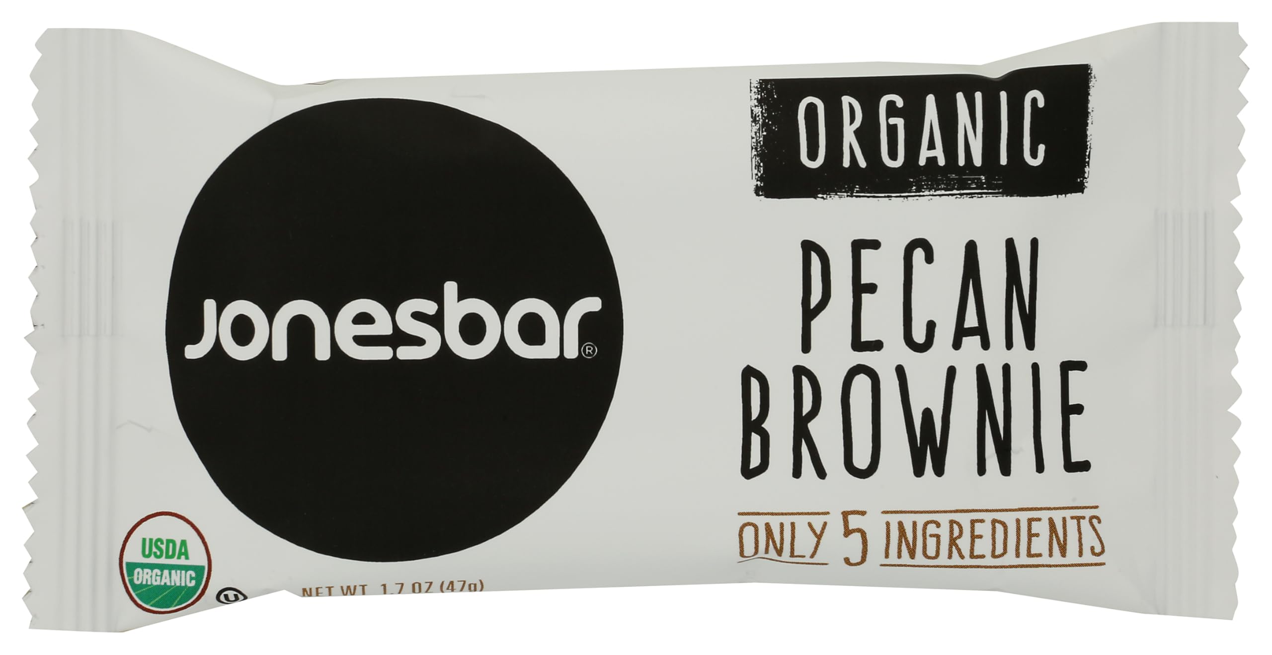 Jonesbar Organic Pecan Brownie Bar, 1.7 OZ